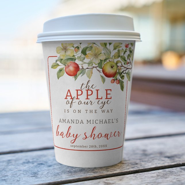 The Apple of Our Eye Baby Shower  Paper Cups (Creator Uploaded)