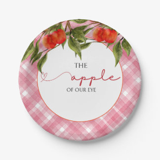 The Apple Of Our Eye Baby Shower Paper Plate