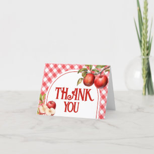 The Apple of Our Eye Baby Shower Thank You Card
