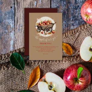 The Apple Of Our Eye Baby Shower Thank You Card