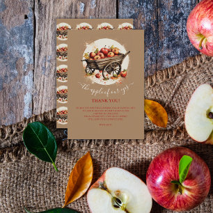 The Apple Of Our Eye Baby Shower Thank You Card