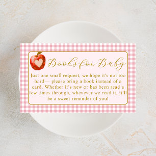 The Apple Of Our Eye Books Request Baby Shower Enclosure Card