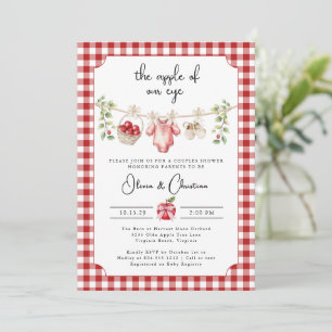 The Apple of Our Eye Couples  Shower Invitation 