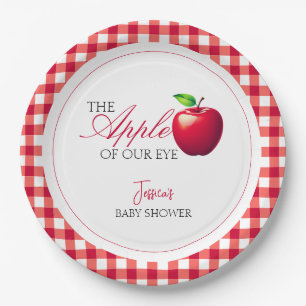 The Apple of Our Eye Fall Baby Shower  Paper Plate