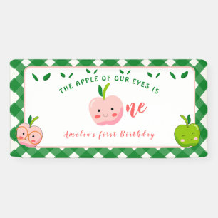 The Apple of Our Eyes first birthday Banner