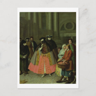 The Apple Seller (oil on canvas) Postcard