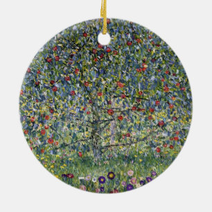 The Apple Tree (by Gustav Klimt) Ceramic Ornament