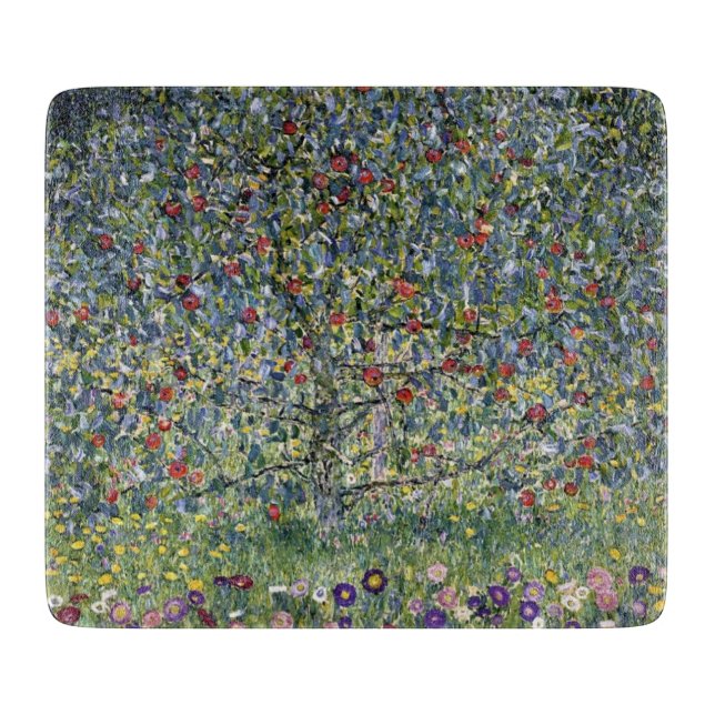 The Apple Tree (by Gustav Klimt) Cutting Board (Front)
