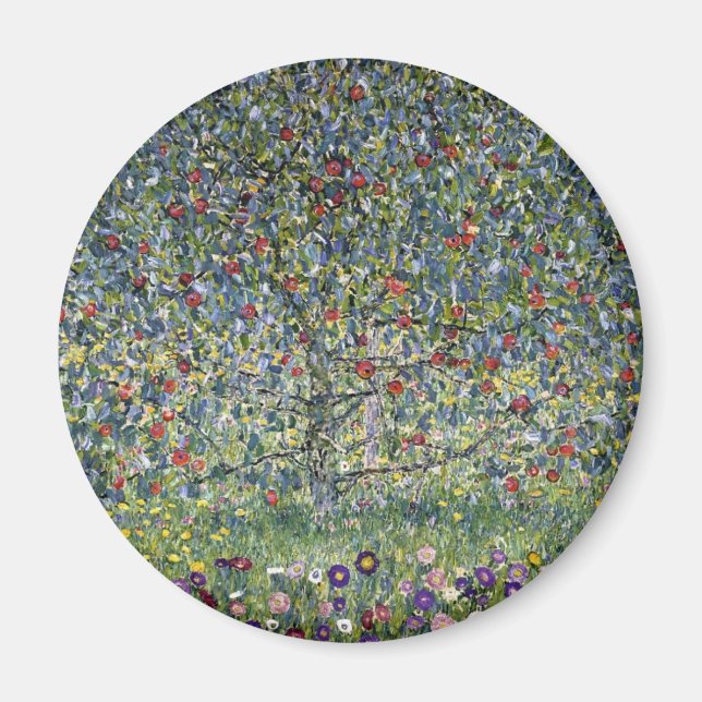 The Apple Tree (by Gustav Klimt) Magnet (Front)
