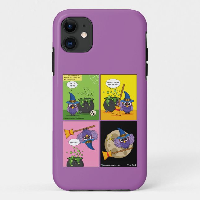 The Apprentice Wizard - Cleaning Comic Case-Mate iPhone Case (Back)