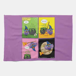 The Apprentice Wizard - Cleaning Comic Tea Towel