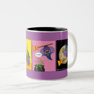The Apprentice Wizard - Cleaning Comic Two-Tone Coffee Mug