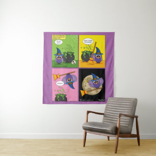 The Apprentice Wizard - Cleaning Tapestry