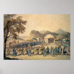 The Approach of the Emperor of China Poster