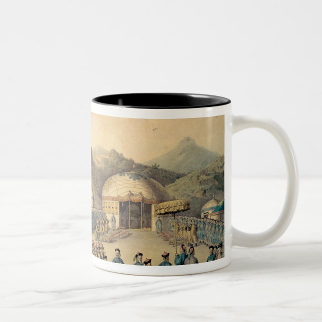 The Approach of the Emperor of China Two-Tone Coffee Mug (Right)