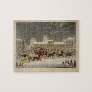 The Approach to Christmas, engraved by George Hunt Jigsaw Puzzle