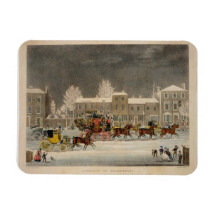 The Approach to Christmas, engraved by George Hunt Magnet