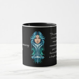 The Aquarius Lady: Luxury Two-Tone Mug