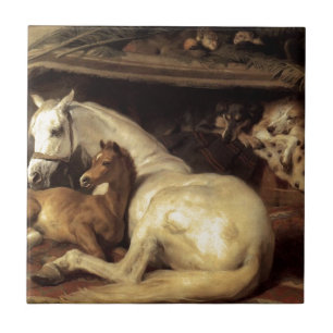 The Arab Tent by Edwin Henry Landseer Tile