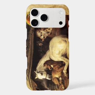 THE ARAB TENT WITH HORSE Orange Agate Gem Monogram