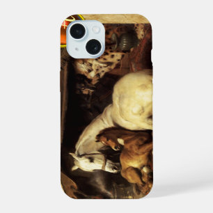 THE ARAB TENT WITH HORSE Orange Agate Gem Monogram iPhone 15 Case