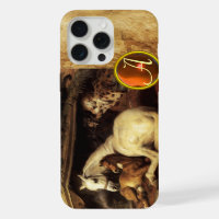 THE ARAB TENT WITH HORSE Orange Agate Gem Monogram