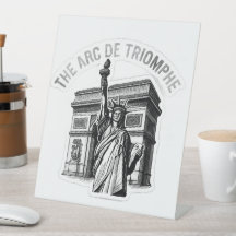 The Arc de Triomphe Meets Liberty - Black & White