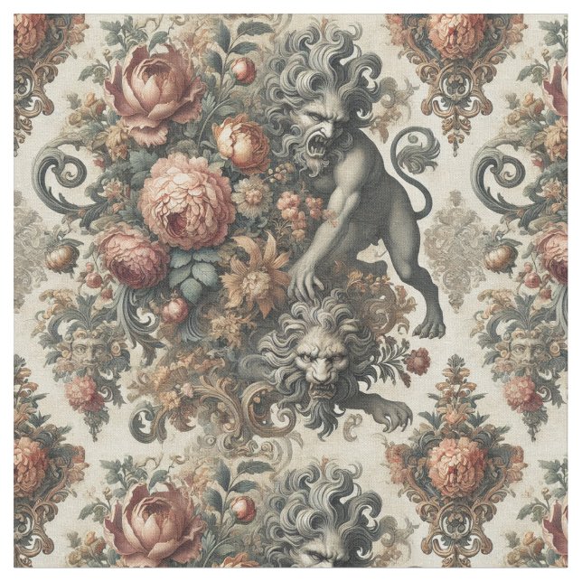 The Arcane Apex – Gothic Victorian Classic Tile Fabric (Close Up)