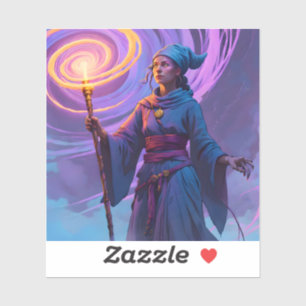 The Arcane Path – Fantasy Wizard Art Square Vinyl 