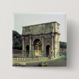 The Arch of Constantine from the North West 15 Cm Square Badge