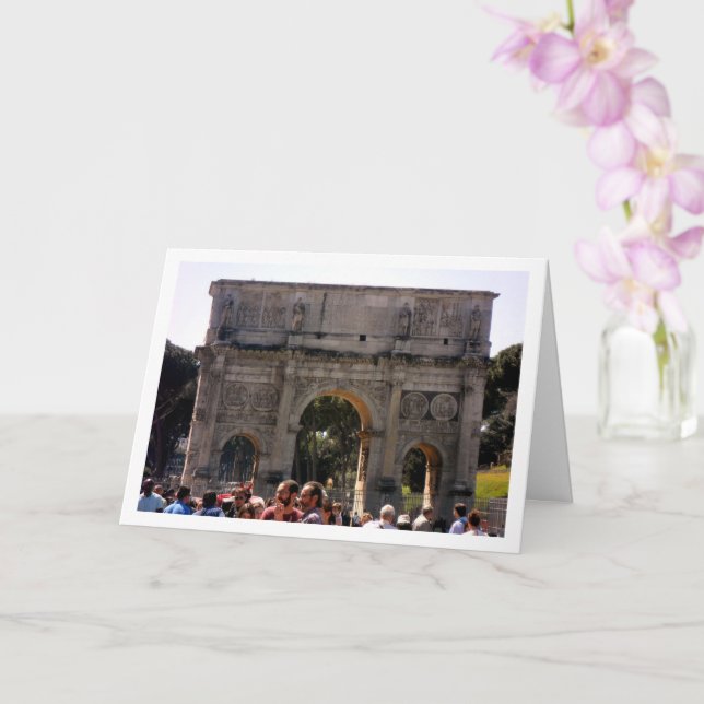 The Arch Of Constantine, Roma, Italy Card (Orchid)