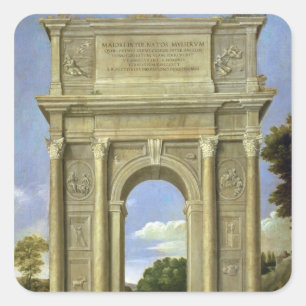 The Arch of Triumph Square Sticker