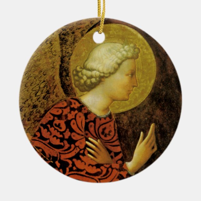 The Archangel Gabriel Ceramic Ornament (Front)