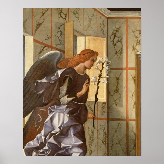 The Archangel Gabriel, from The Annunciation dipty Poster (Front)