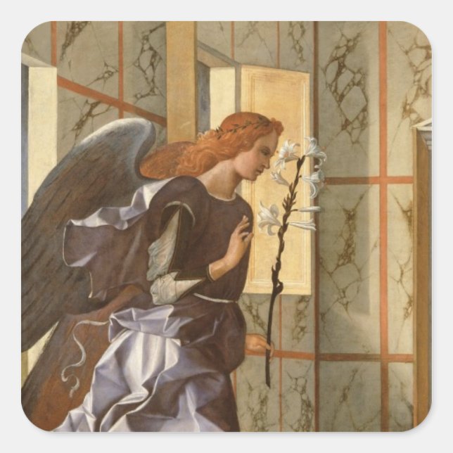 The Archangel Gabriel, from The Annunciation dipty Square Sticker (Front)