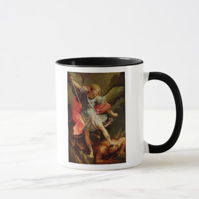 The Archangel Michael defeating Satan Mug (Right)