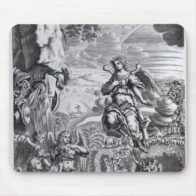 The archangel Uriel informs Gabriel Mouse Pad (Front)