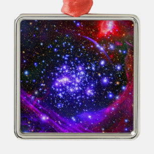 The Arches star cluster deep inside the hub Metal Ornament