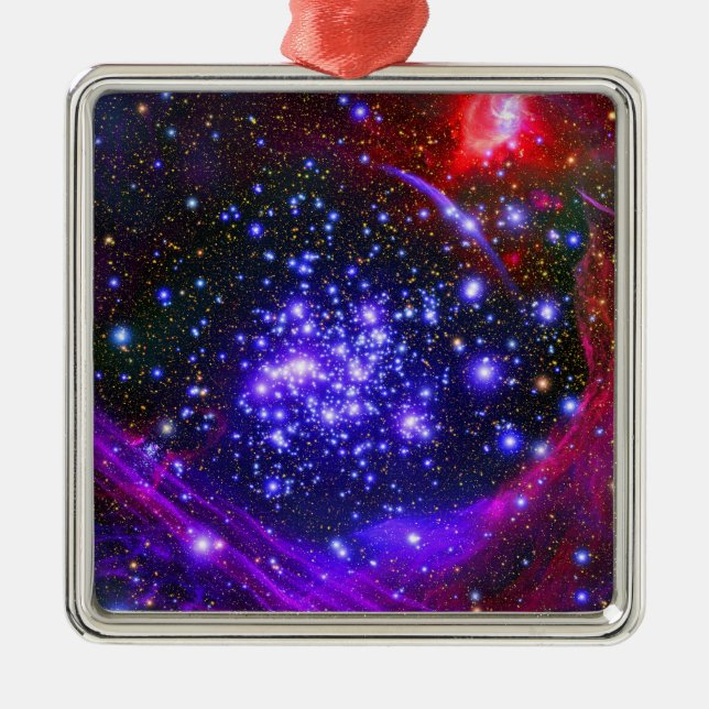 The Arches star cluster deep inside the hub Metal Ornament (Front)