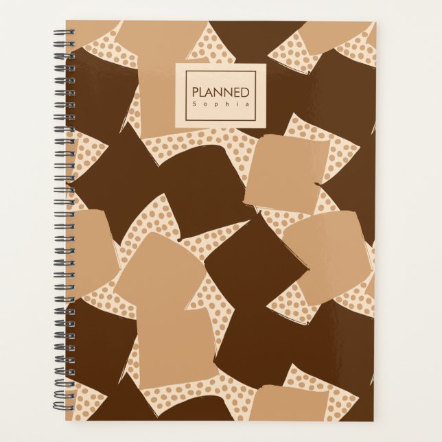 The Architect’s Path: Abstract Geometric Sunset Planner (Front)