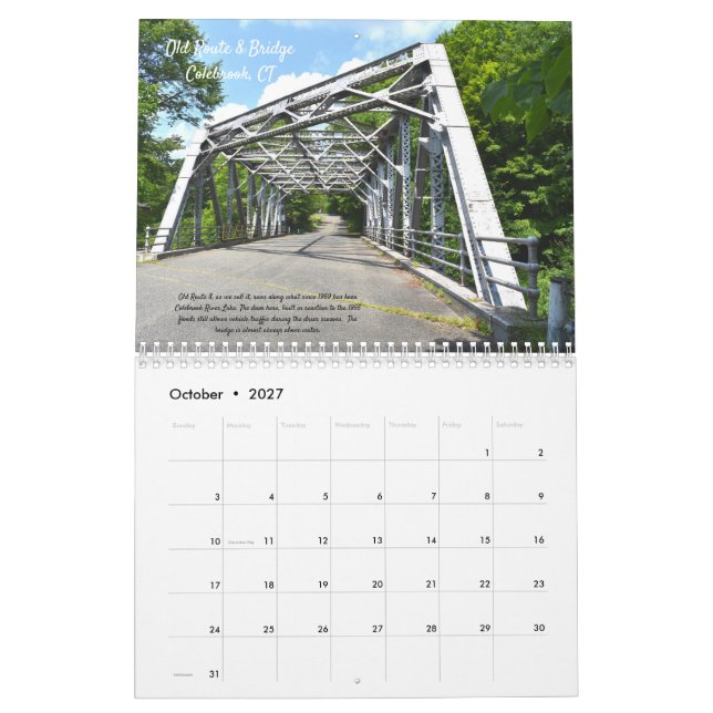 The Architecture of the Bridge Wall Calendar (Oct 2027)
