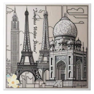 "The Architecture Series" Ceramic Tile