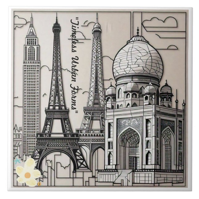 "The Architecture Series" Ceramic Tile (Front)