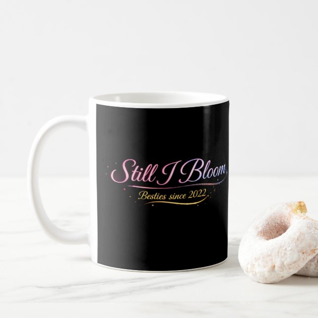 The Archive: Neon Cherry Luxe Black Mug - Holley7  (With Donut)