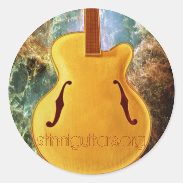 The Archtop Classic Round Sticker (Front)