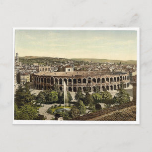 The Arena, Verona, Italy vintage Photochrom Postcard