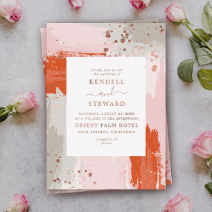 The Arist's Wedding bright modern abstract stylish