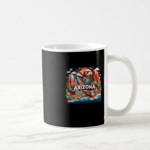 The Arizona State In Usa Sticker Coffee Mug