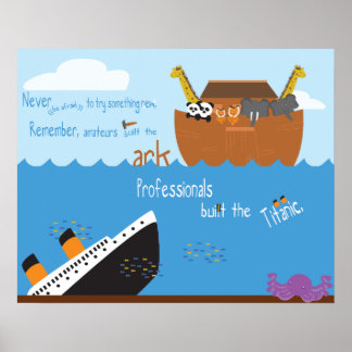 The ark and the Titanic Poster