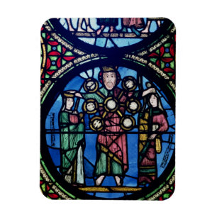 The Ark of the Covenant window, detail of God with Magnet